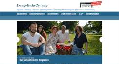 Desktop Screenshot of evangelische-zeitung.de