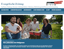 Tablet Screenshot of evangelische-zeitung.de